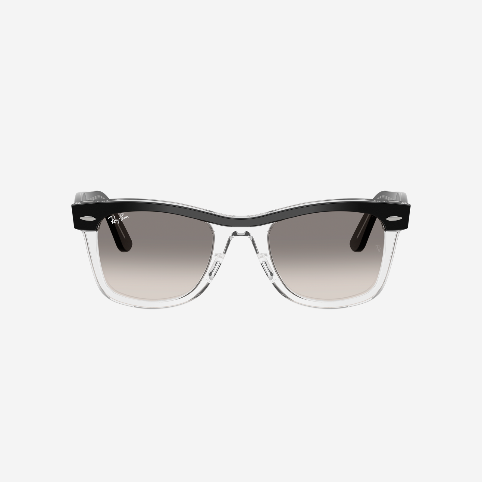 Ray-Ban Wayfarer RB2240 129432 - Nero su trasparente - immagine 2