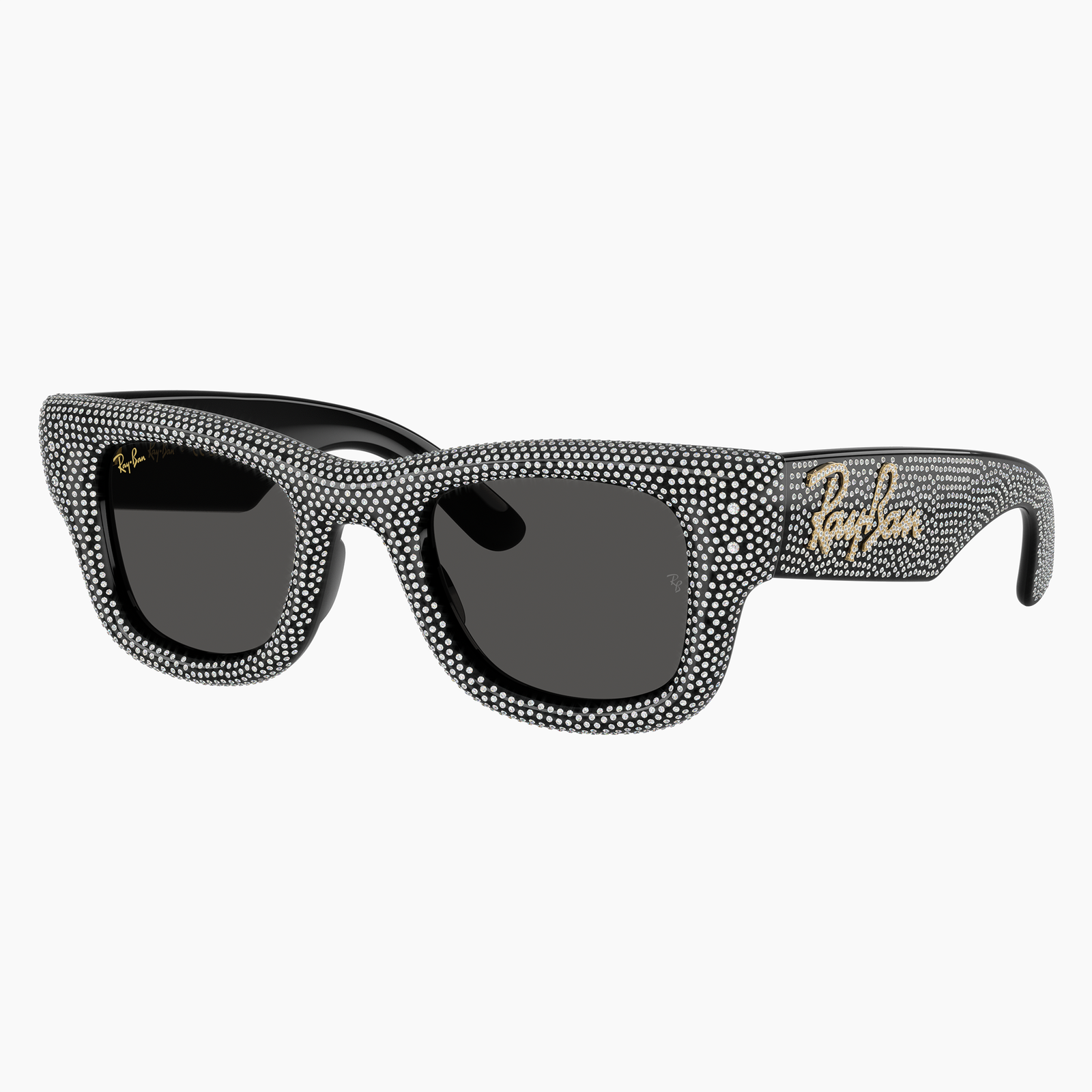 Ray-Ban Wayfarer Puffer RB4940BP 686587 - Nero e pavé strass