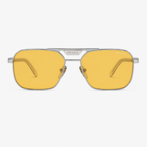 Alternative view of  Prada PR58YS – 1BC02R – Argento Lente Gialla