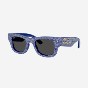  Ray-Ban RB4940BP - Wayfarer puffer 686787 - Blu e pavé strass