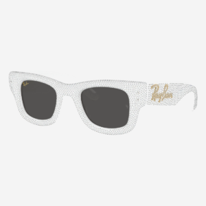  Ray-Ban Wayfarer Puffer RB4940BP 686687 - Bianco e pavé strass