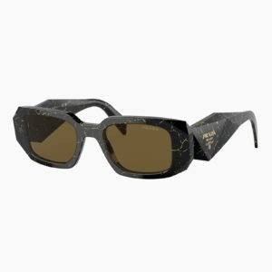 Prada PR 17WS 19D01T - Black/yellow marble