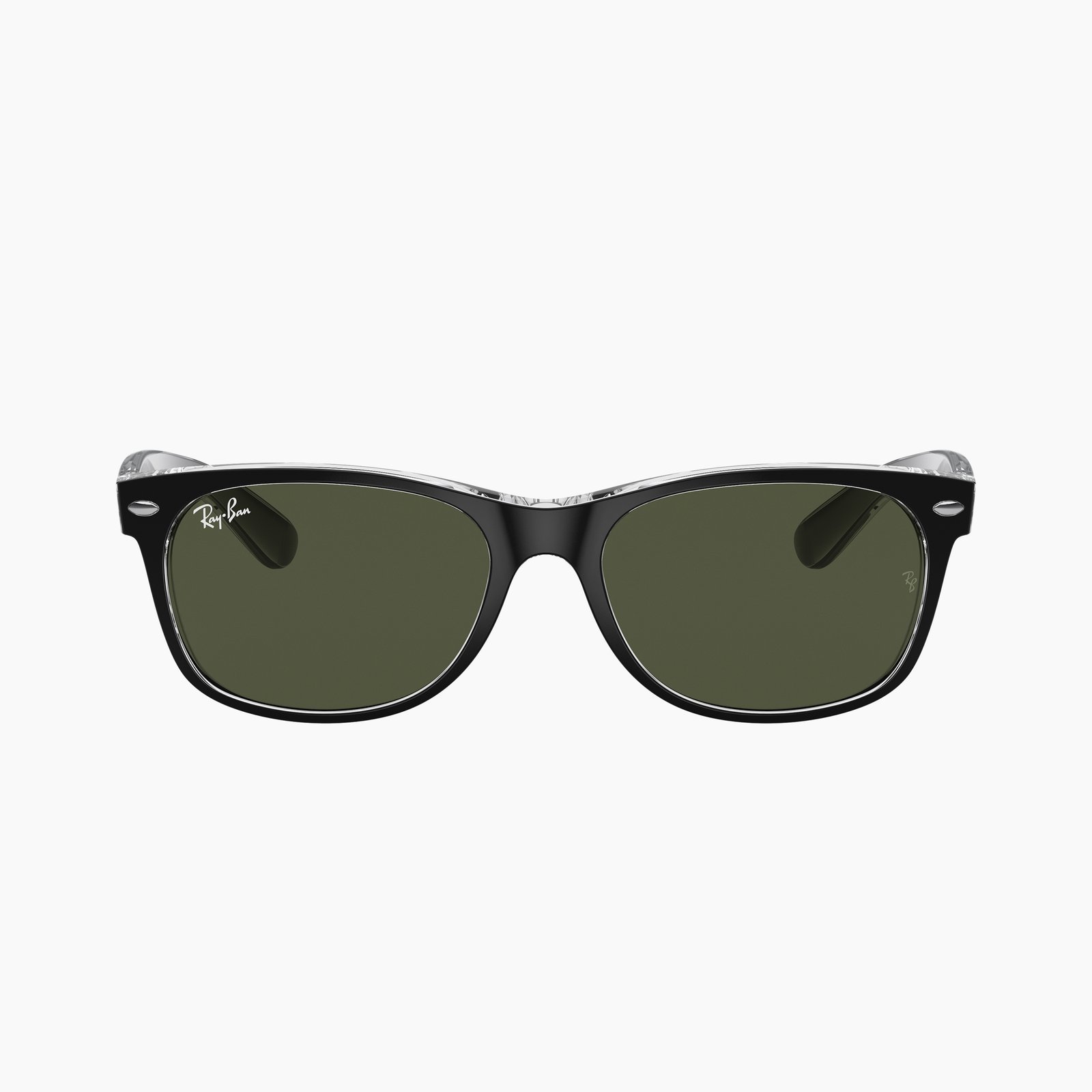 Ray-Ban New Wayfarer RB2132 6052 - Nero su trasparente - immagine 2