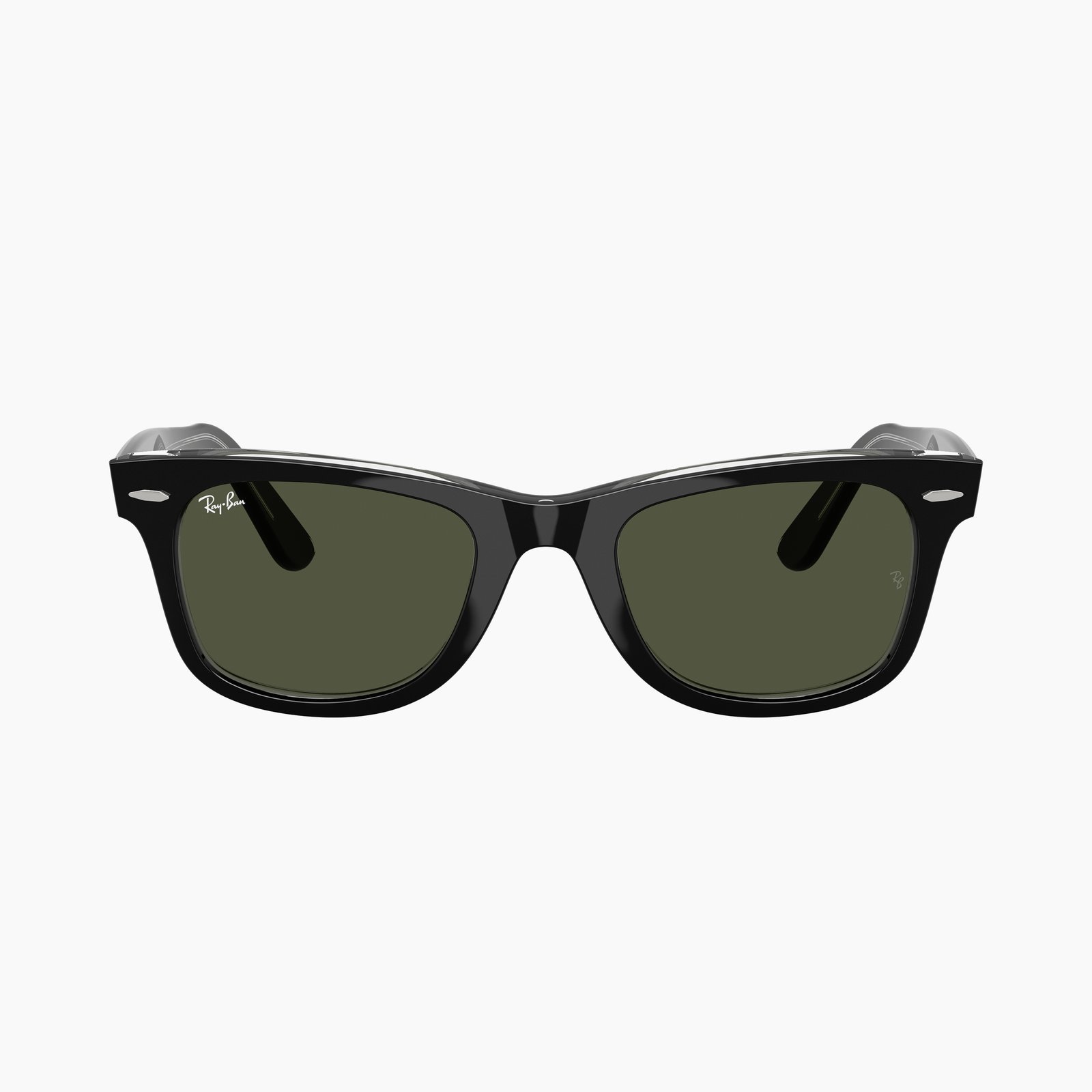 Ray-Ban Wayfarer RB2140 129431 - Nero su trasparente - immagine 2