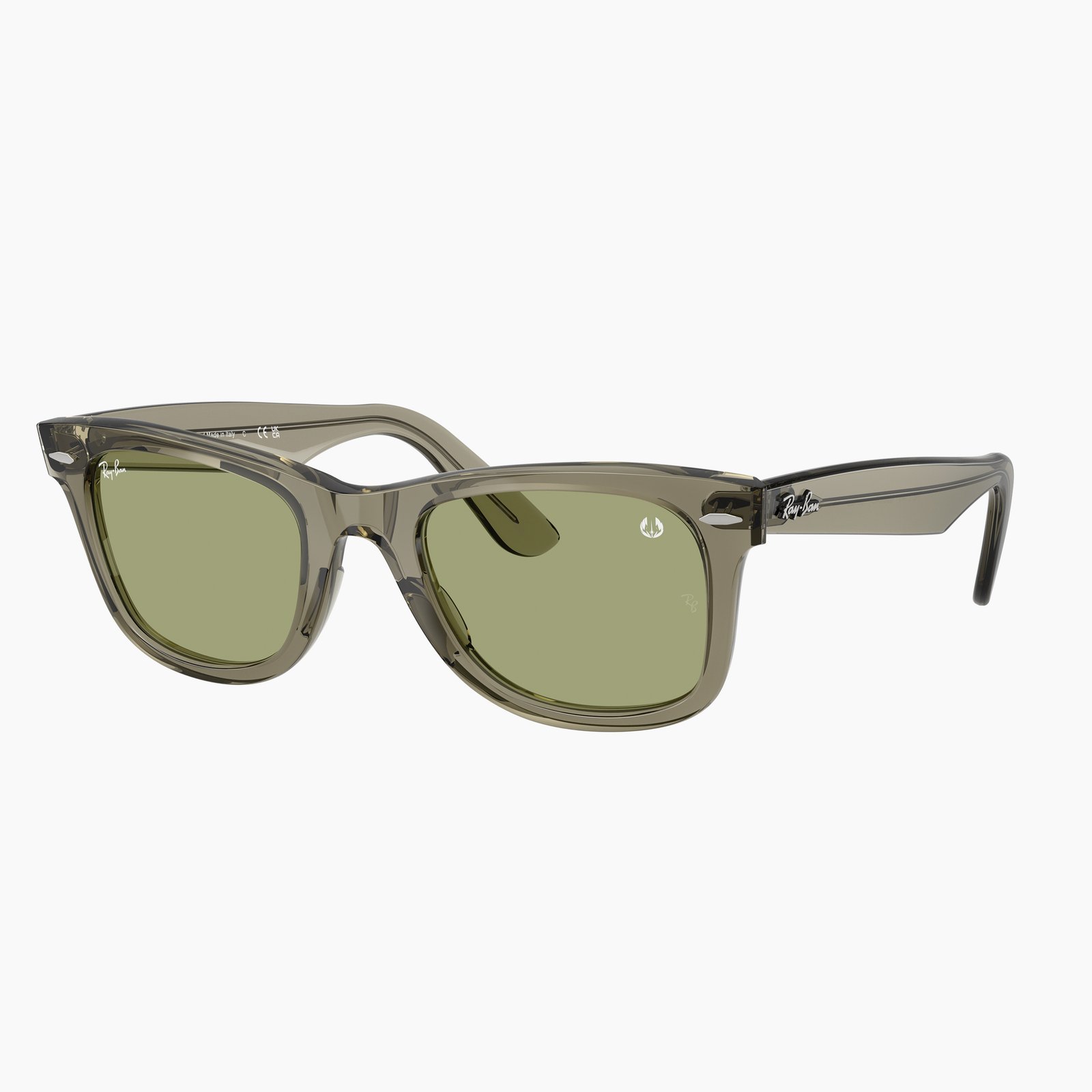 Ray-Ban Wayfarer RB2140 68694E - Verde trasparente