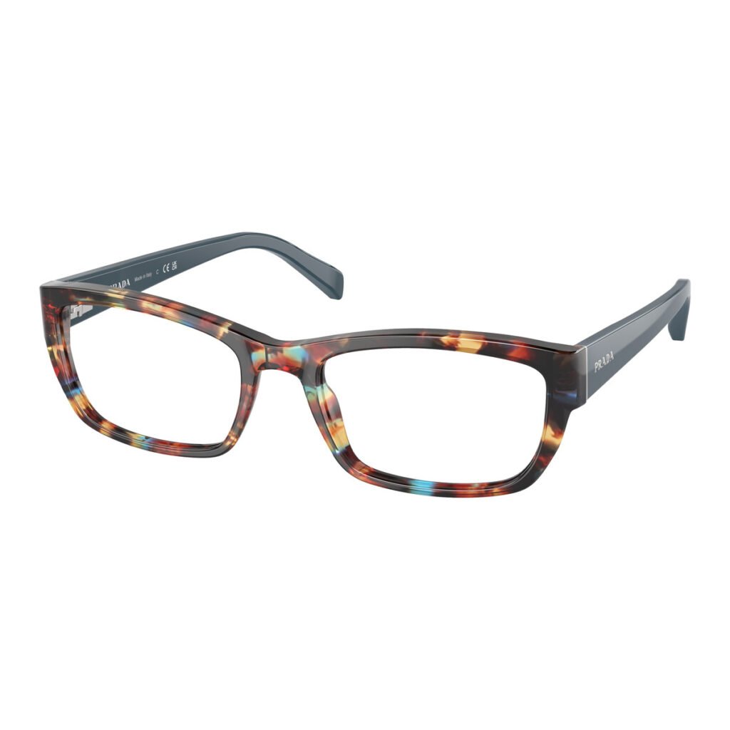 Prada PR 18OV - NAG1O1 - Havana e blu effetto maculato