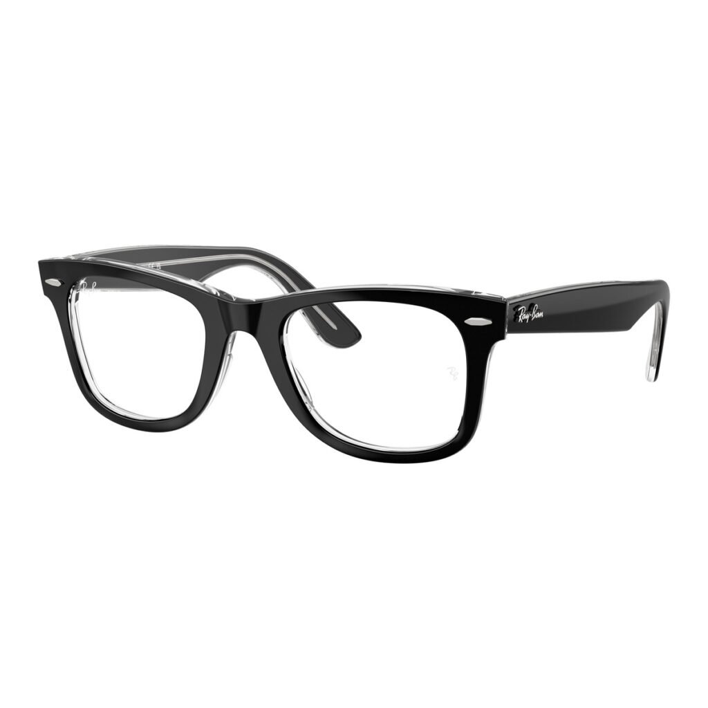 Ray-Ban Wayfarer Ease RX4340V - 2034 - Nero su trasparente