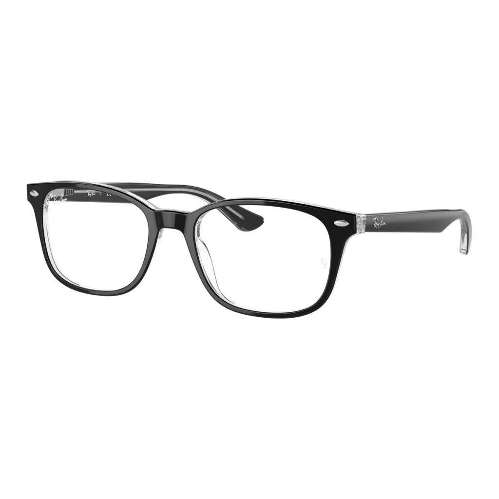 Ray-Ban RX5375 - 2034 - Nero su trasparente