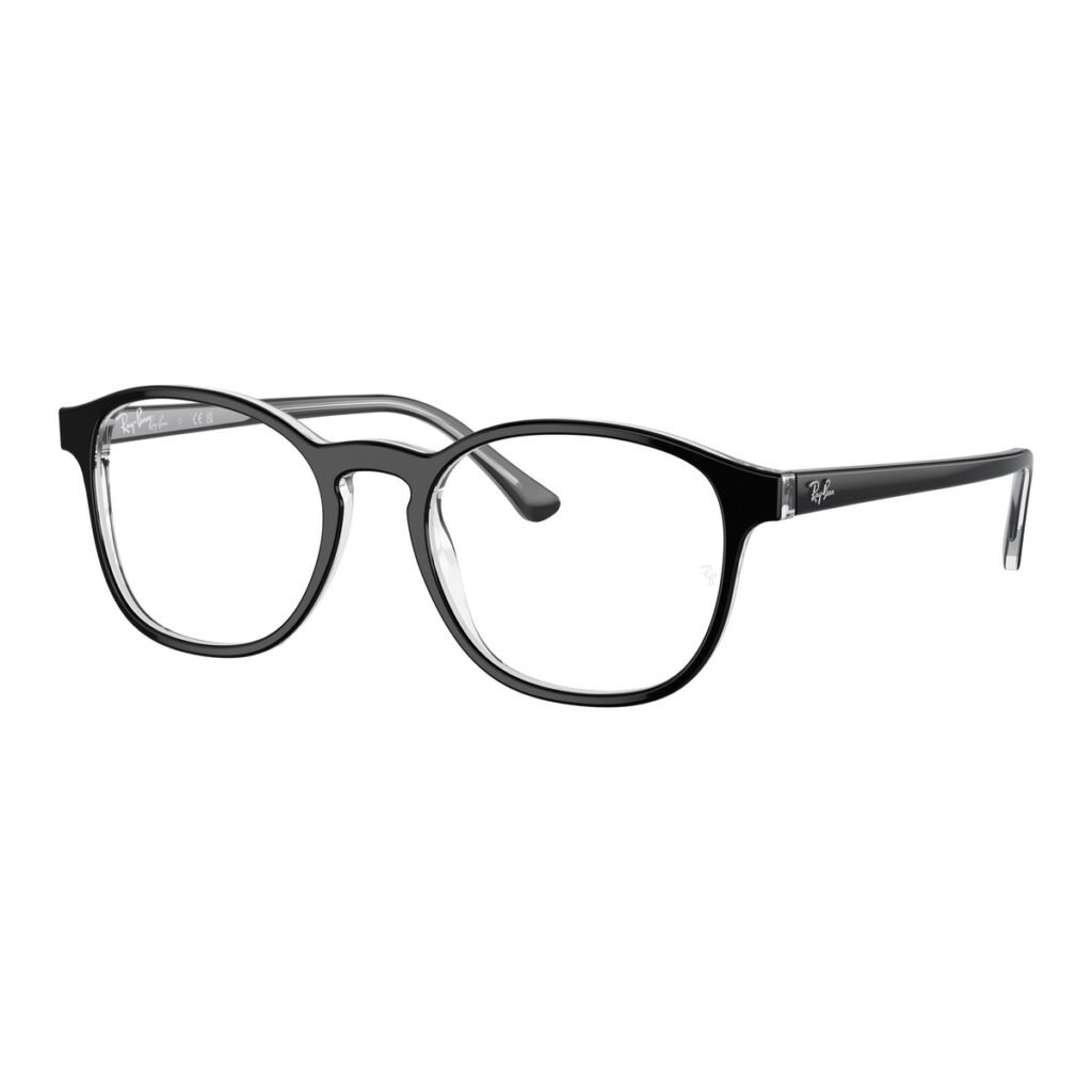 Ray-Ban RX5417 - 2034 - Nero su trasparente
