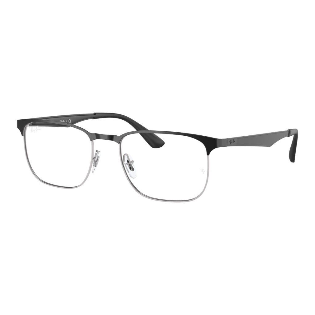 Ray-Ban RX6363 - 2861 - Nero su argento