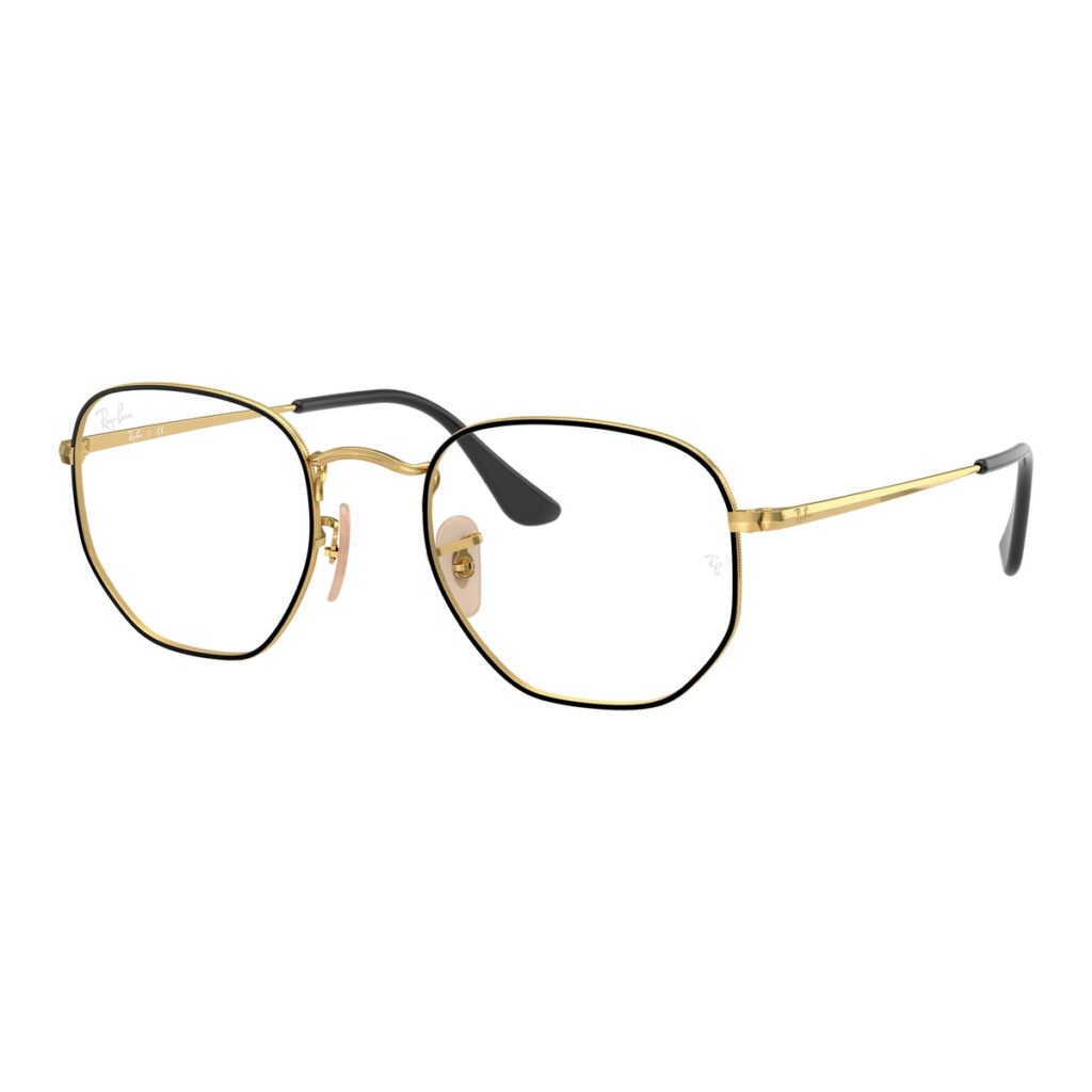 Ray-Ban Hexagonal RX6448 - 2991 - Nero su oro