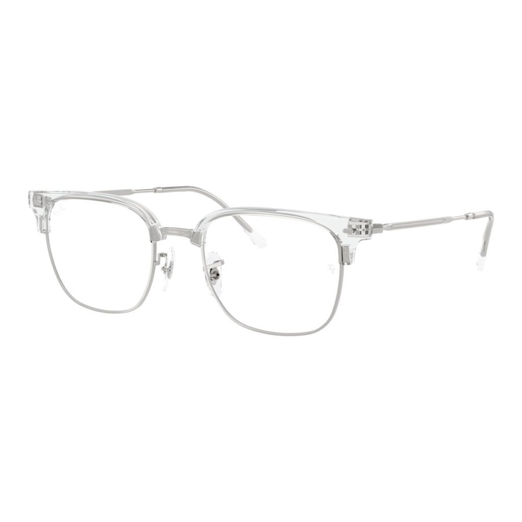Ray-Ban New Clubmaster RX7216 - 2001 - Trasparente su Argento