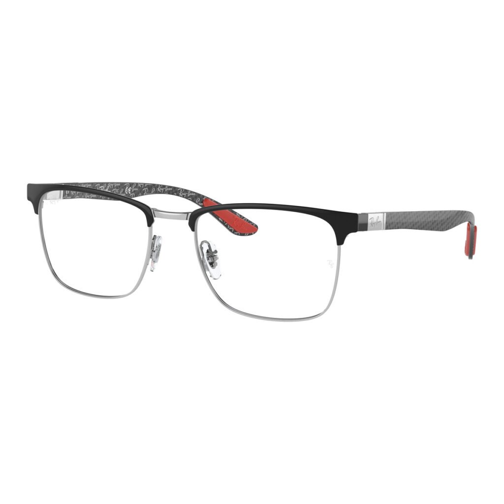 Ray-Ban RX8421 - 2861 - Nero su argento